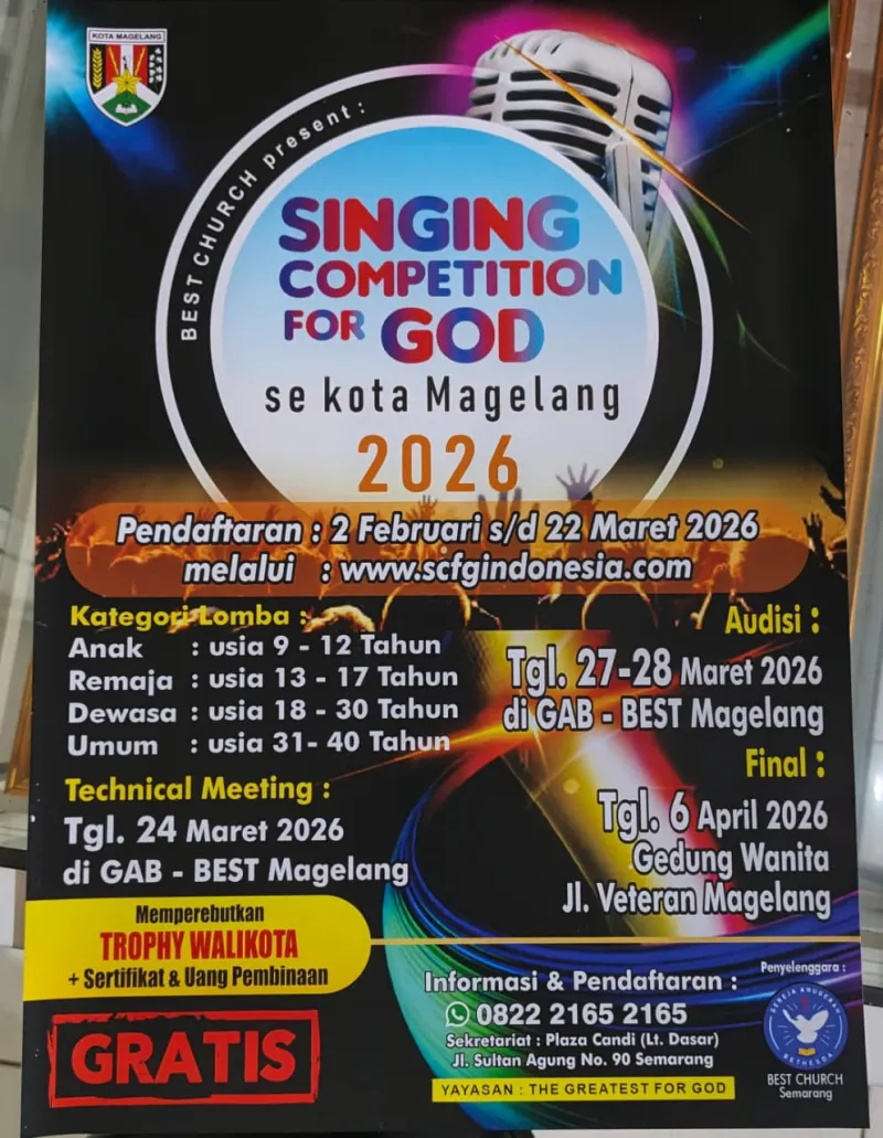 SINGING COMPETITION FOR GOD 2026